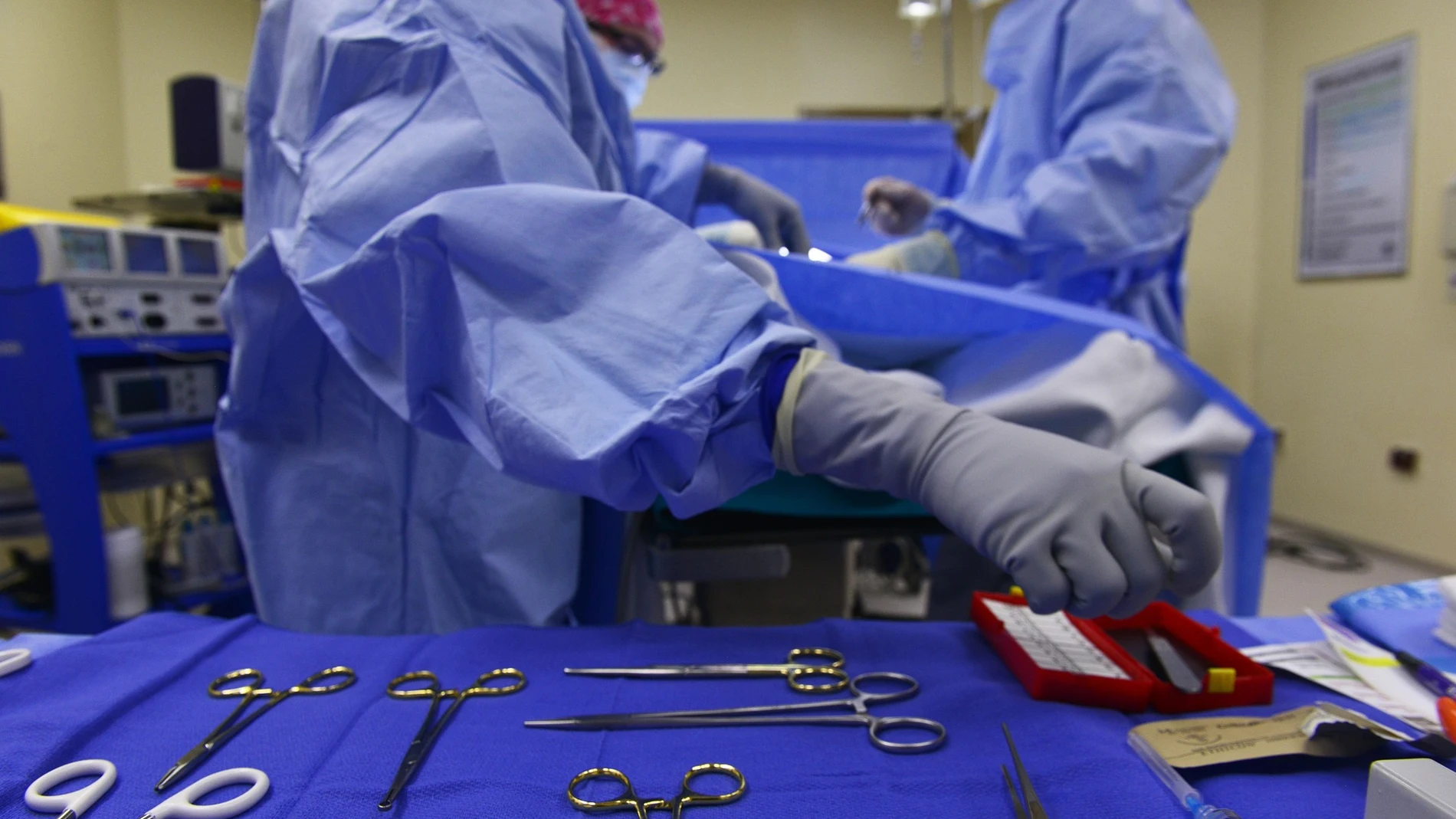 Imagen de archivo de un quirófano. Imagen de archivo de un quirófano.