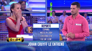 Una concursante de '¡Ahora caigo!' confunde a Jordi Pujol con un exfutbolista