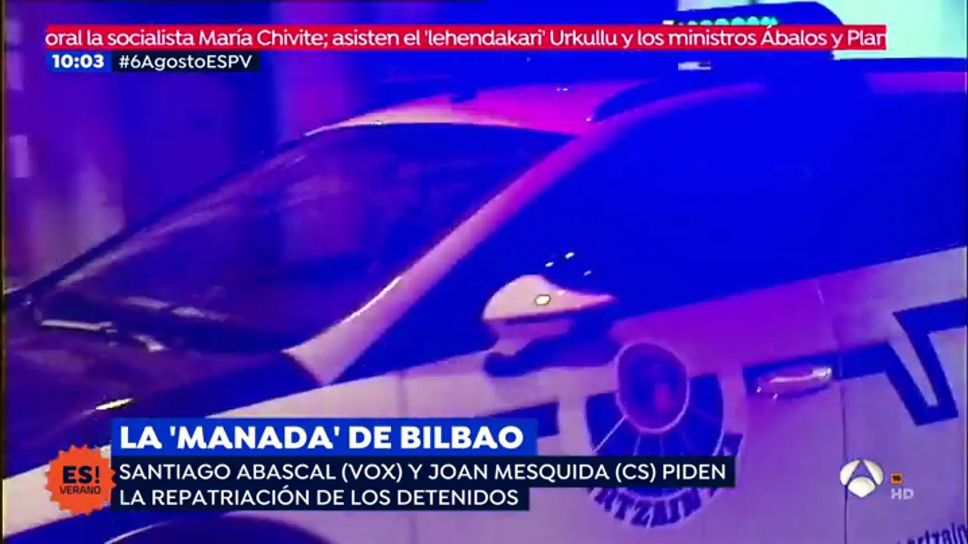 Reacciones políticas sobre el caso de la 'Manada' de Bilbao