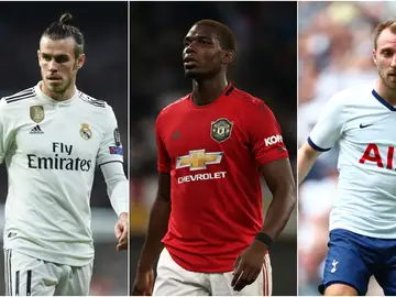 Pogba, Bale y Eriksen Pogba, Bale y Eriksen