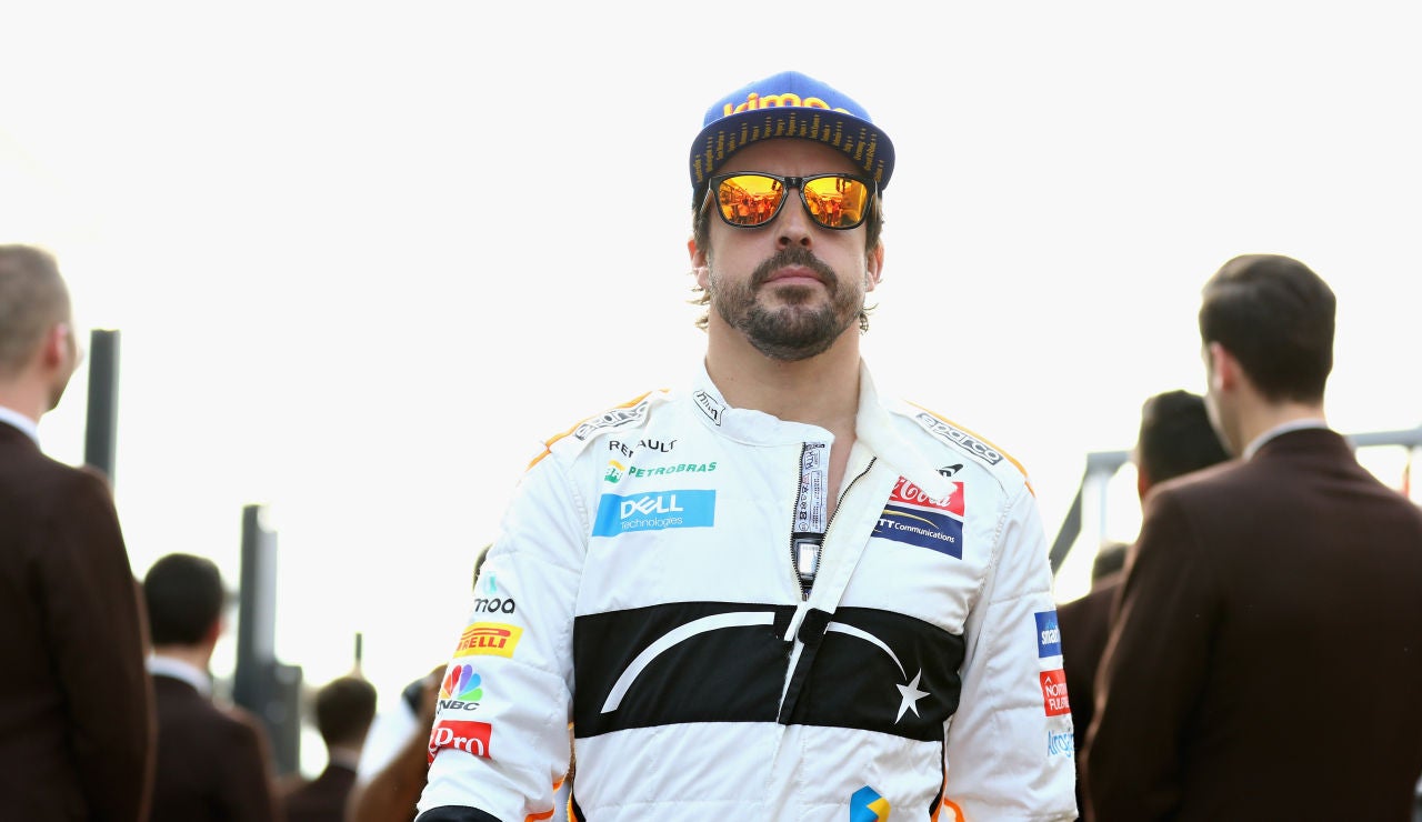 Fernando Alonso, antes de una carrera Fernando Alonso, antes de una carrera