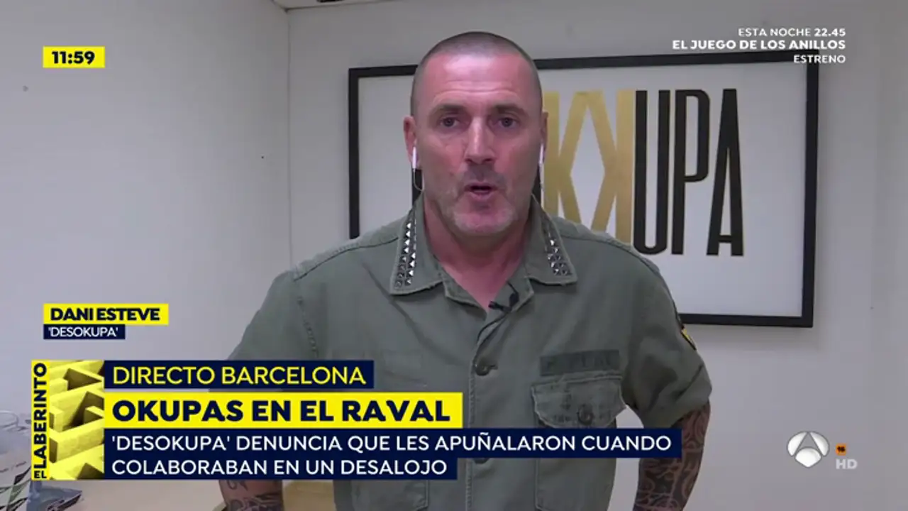 Apuñalan a 'desokupas' en el Raval: "Mi compañero se estaba desangrando y tuvimos que hacerle un torniquete, iban a matar"
