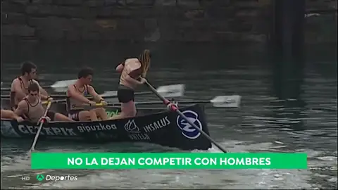 Impiden a la patrona Izaro Lestayo su participación en la Bandera de La Concha por ser mujer Impiden a la patrona Izaro Lestayo su participación en la Bandera de La Concha por ser mujer