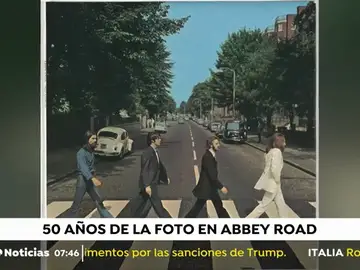'Abbey Road' , el paso de cebra de The Beatles, sigue siendo un icono 50 años después 'Abbey Road' , el paso de cebra de The Beatles, sigue siendo un icono 50 años después