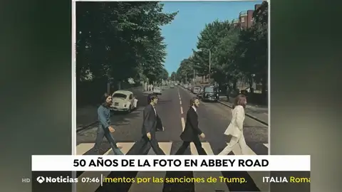 'Abbey Road' , el paso de cebra de The Beatles, sigue siendo un icono 50 años después 'Abbey Road' , el paso de cebra de The Beatles, sigue siendo un icono 50 años después
