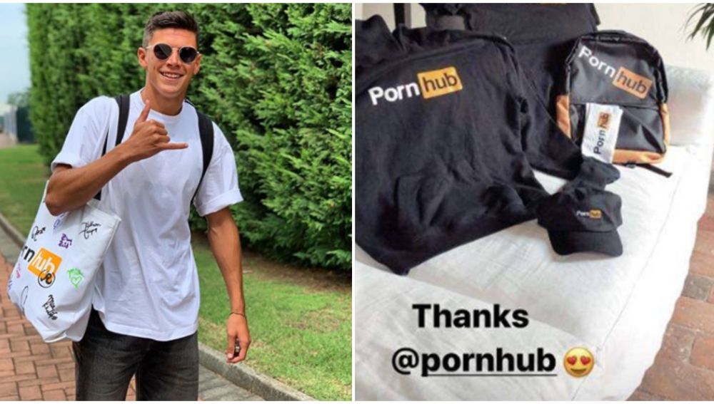 Matteo Pessina recibió regalos de la web para adultos