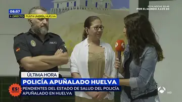 Policía apuñalado en Huelva por un vendedor ambulante