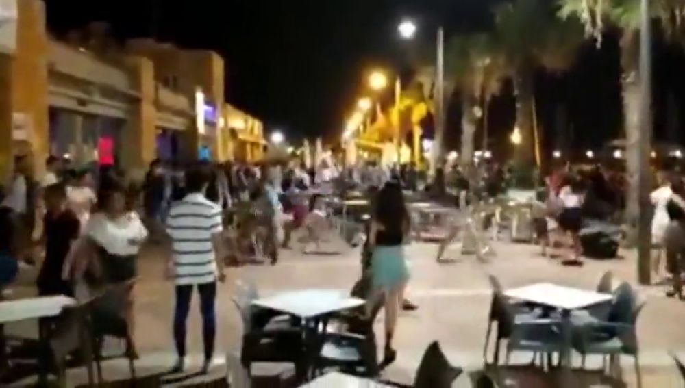 Batalla campal en el Puerto de Mazarrón: hay una persona detenida