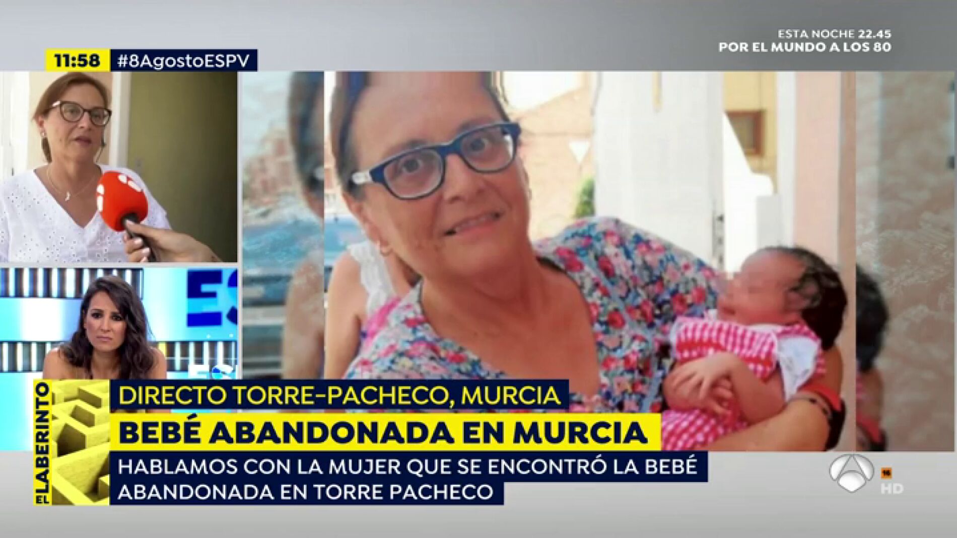 Beb&eacute; abandonado en Murcia