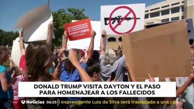 Las ciudades de El Paso y Dayton reciben a Trump con protestas