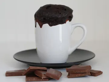 Brownie a la taza Brownie a la taza