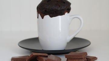 Brownie a la taza Brownie a la taza