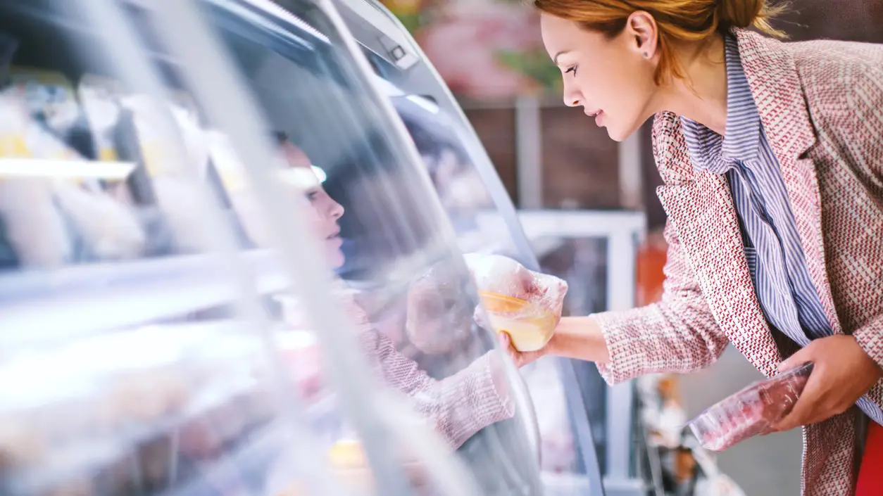 Mujer en el supermercado Mujer en el supermercado