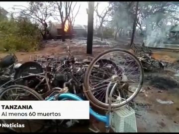  Al menos 60 muertos por la explosión de un camión que transportaba combustible en Tanzania