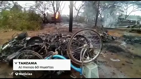 Al menos 60 muertos por la explosión de un camión que transportaba combustible en Tanzania Al menos 60 muertos por la explosión de un camión que transportaba combustible en Tanzania