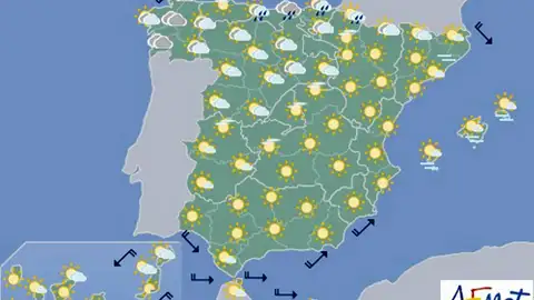 Mapa significativo elaborado por la Agencia Estatal de Meteorología, válido para el 10/08/2019 Mapa significativo elaborado por la Agencia Estatal de Meteorología, válido para el 10/08/2019