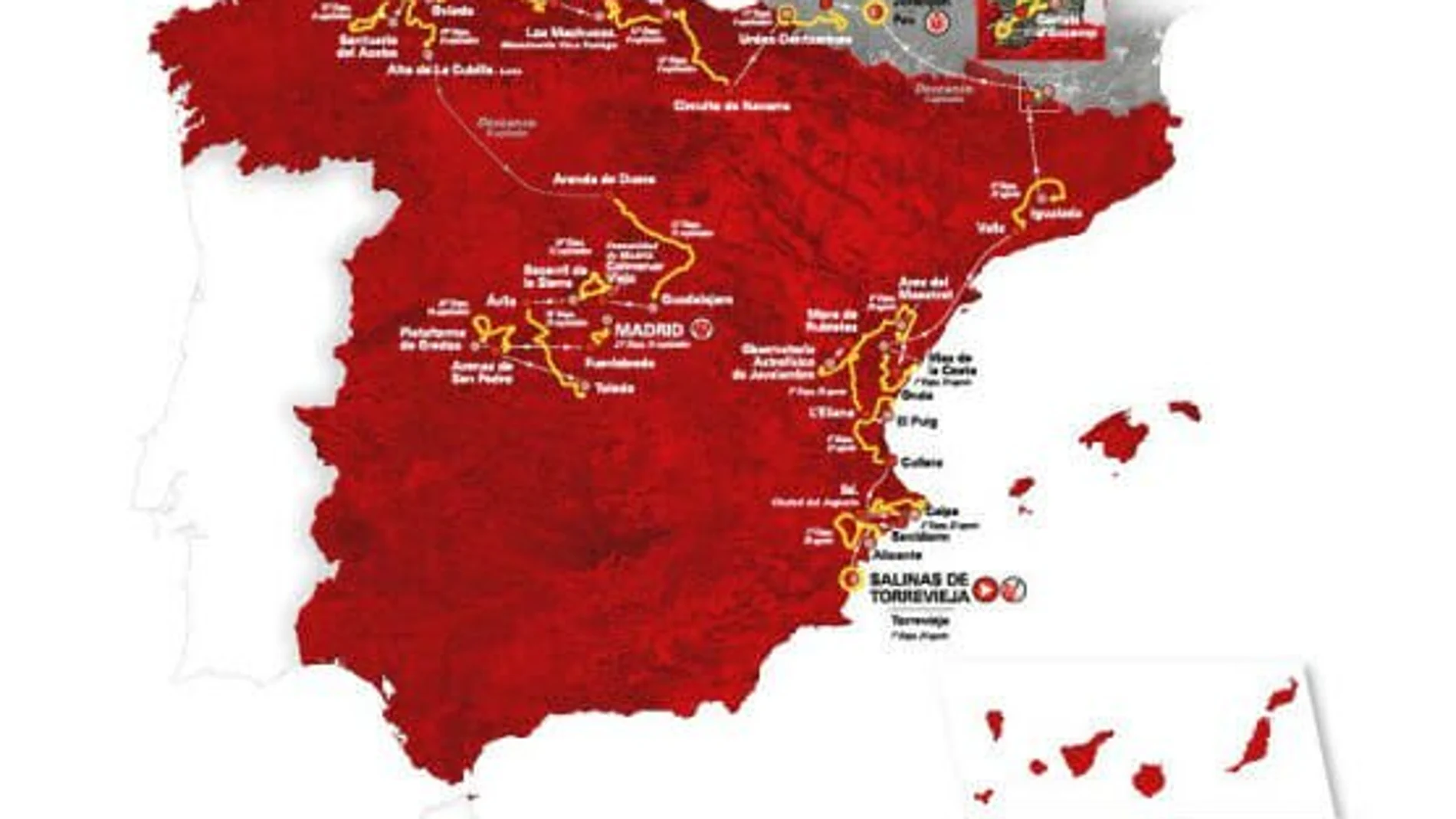 Vuelta a España 2019: Calendario, etapas, horario y recorrido Vuelta a España 2019: Calendario, etapas, horario y recorrido
