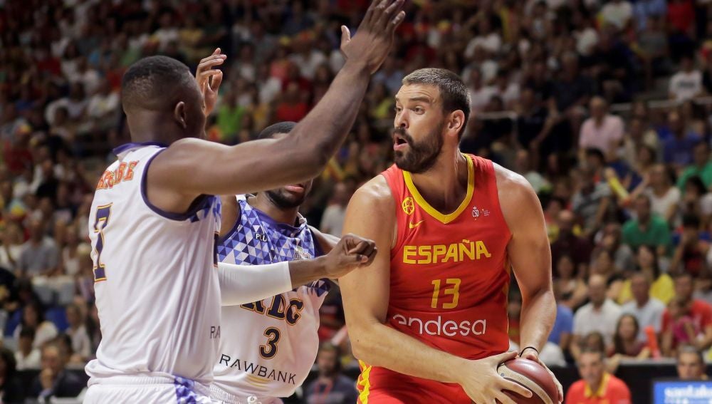 Marc Gasol lidera el ataque de la selección española ante RD Congo
