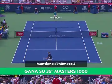 Nadal bate a Medvedev y consigue su trigésimo quinto Masters 1000 Nadal bate a Medvedev y consigue su trigésimo quinto Masters 1000