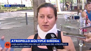 Una víctima del atropello múltiple en Girona: 