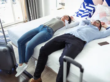 Pareja exhausta Pareja exhausta