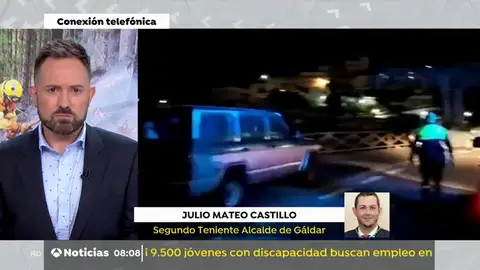 Las autoridades de Gáldar alertan de que el viento ha reactivado varios focos en Tejeda Las autoridades de Gáldar alertan de que el viento ha reactivado varios focos en Tejeda