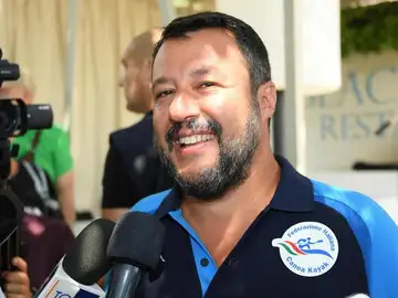 El ministro del Interior italiano y líder de la ultraderechista Liga, Matteo Salvini El ministro del Interior italiano y líder de la ultraderechista Liga, Matteo Salvini