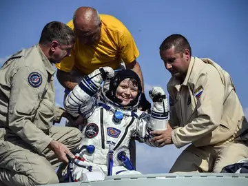 La astronauta Anne McClain La astronauta Anne McClain