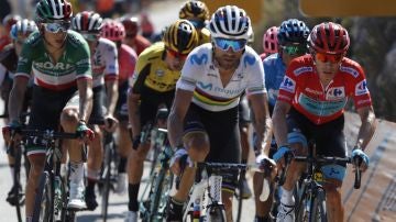 Ciclistas durante La Vuelta Ciclista a España 2019