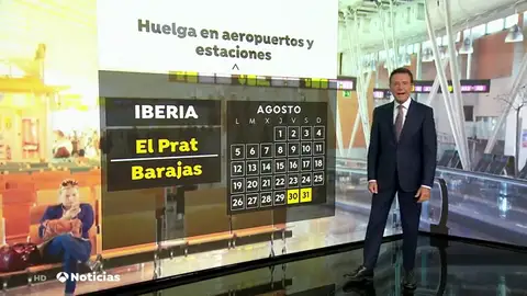 Las huelgas en aeropuertos y estaciones marcarán la vuelta de las vacaciones Las huelgas en aeropuertos y estaciones marcarán la vuelta de las vacaciones