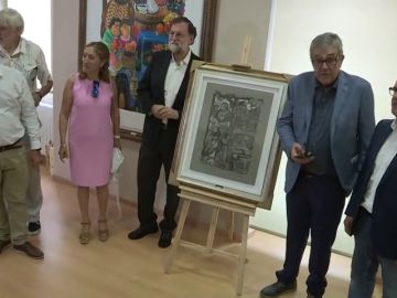 Rajoy ejerce de pregonero en la Fiesta de la Vendimia de Leiro: "Viva el vino"