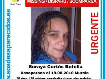 Mujer desaparecida en Murcia