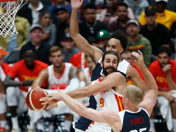 Ricky Rubio, en un partido con la selección española Ricky Rubio, en un partido con la selección española
