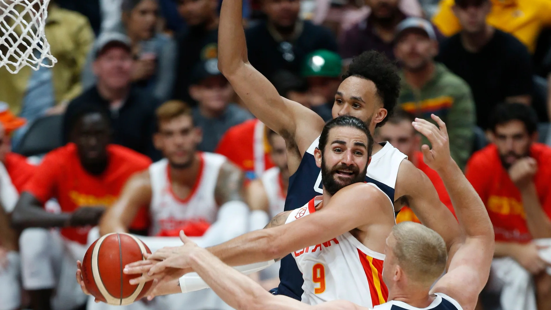 Ricky Rubio, en un partido con la selección española Ricky Rubio, en un partido con la selección española