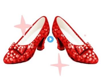 Los zapatos de Dorothy en 'El Mago de Oz'
