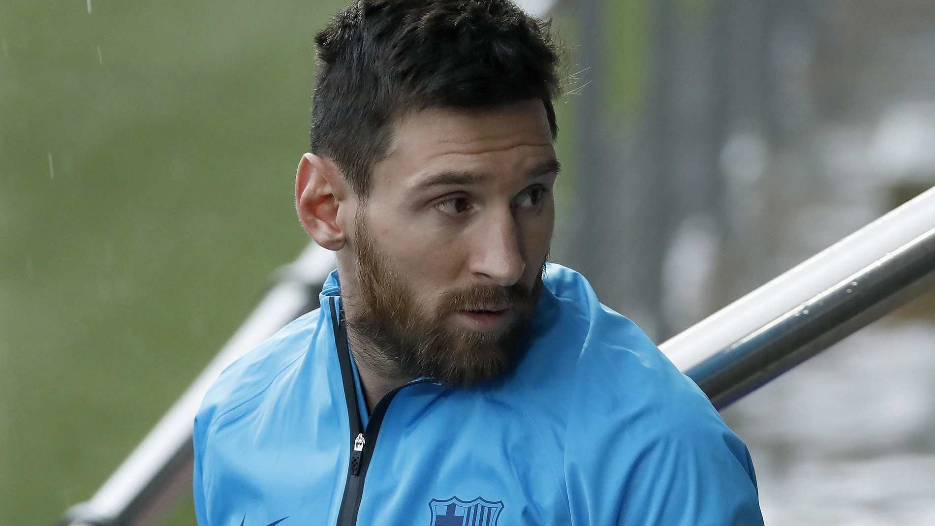 Messi, durante un entrenamiento con el Barça Messi, durante un entrenamiento con el Barça