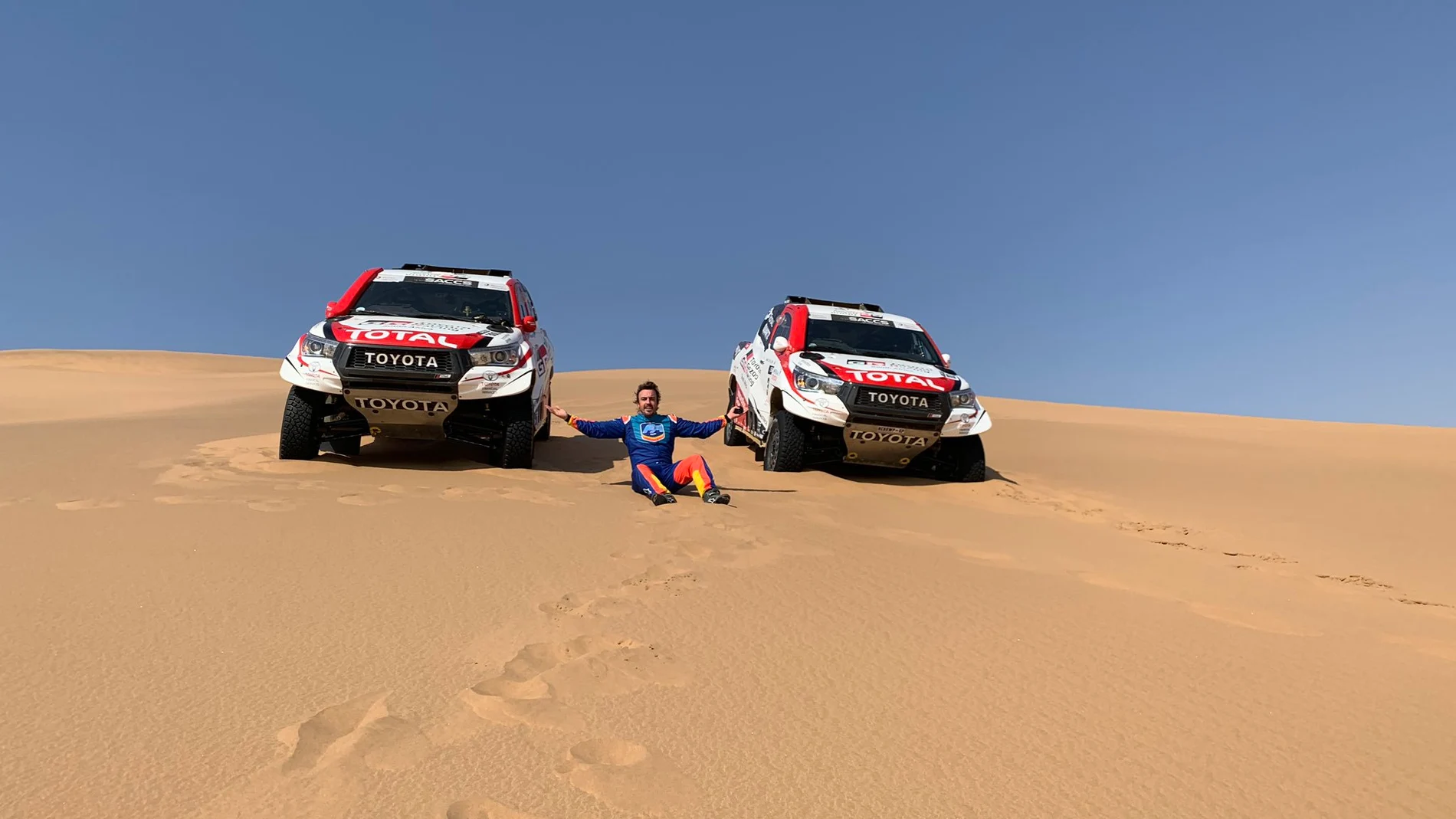 Fernando Alonso en Namibia Fernando Alonso en Namibia
