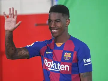 La imagen de Junior Firpo compartida por el Barça La imagen de Junior Firpo compartida por el Barça