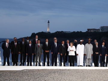 Foto de familia de los mandatarios en el G7 de Biarritz. Foto de familia de los mandatarios en el G7 de Biarritz.