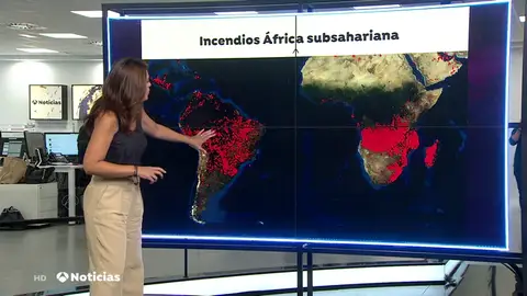 Los fuegos de África, silenciados pese a ser mucho mayores que el del Amazonas Los fuegos de África, silenciados pese a ser mucho mayores que el del Amazonas