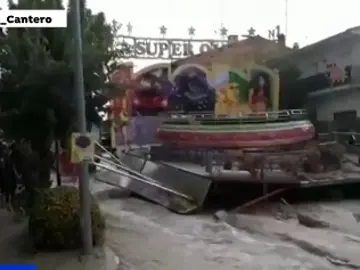 Feria destrozada en Borox Feria destrozada en Borox