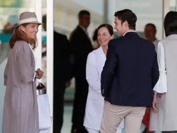 Infanta Elena con Froilán y Victoria Federica Infanta Elena con Froilán y Victoria Federica