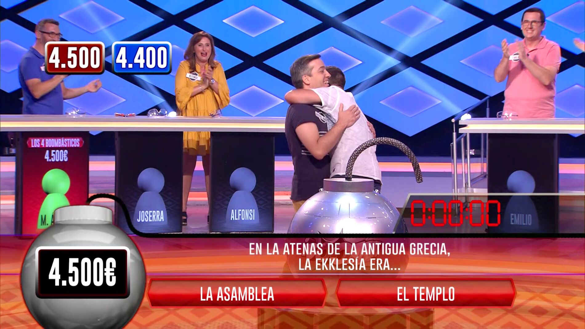 'Los 4 Boombásticos' logran remontar a 'Elementos' solamente por 100€ y van a por el bote de '¡Boom!’