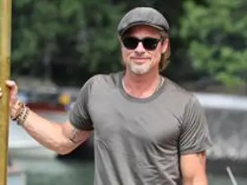 Brad Pitt llegando al festival de Venecia Brad Pitt llegando al festival de Venecia