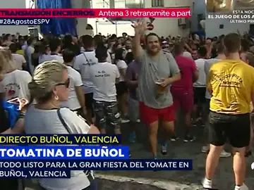 La tomatina de Buñol, en directo en streaming La tomatina de Buñol, en directo en streaming
