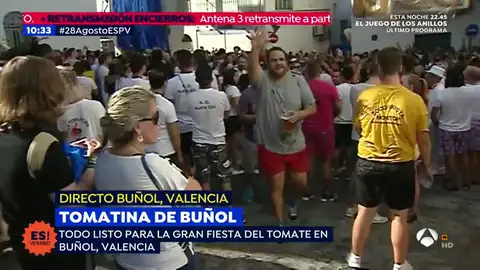 La tomatina de Buñol, en directo en streaming La tomatina de Buñol, en directo en streaming