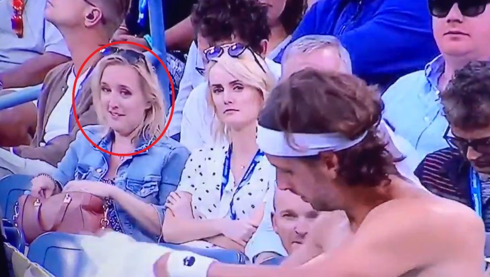 La 'pillada' a una aficionada del US Open