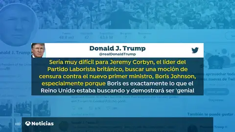 Trump dice que Johnson es "genial" para Reino Unido tras suspender el Parlamento británico Trump dice que Johnson es "genial" para Reino Unido tras suspender el Parlamento británico