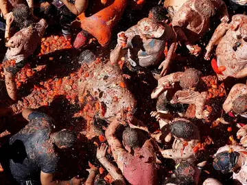 Imagen de la Tomatina de Buñol Imagen de la Tomatina de Buñol