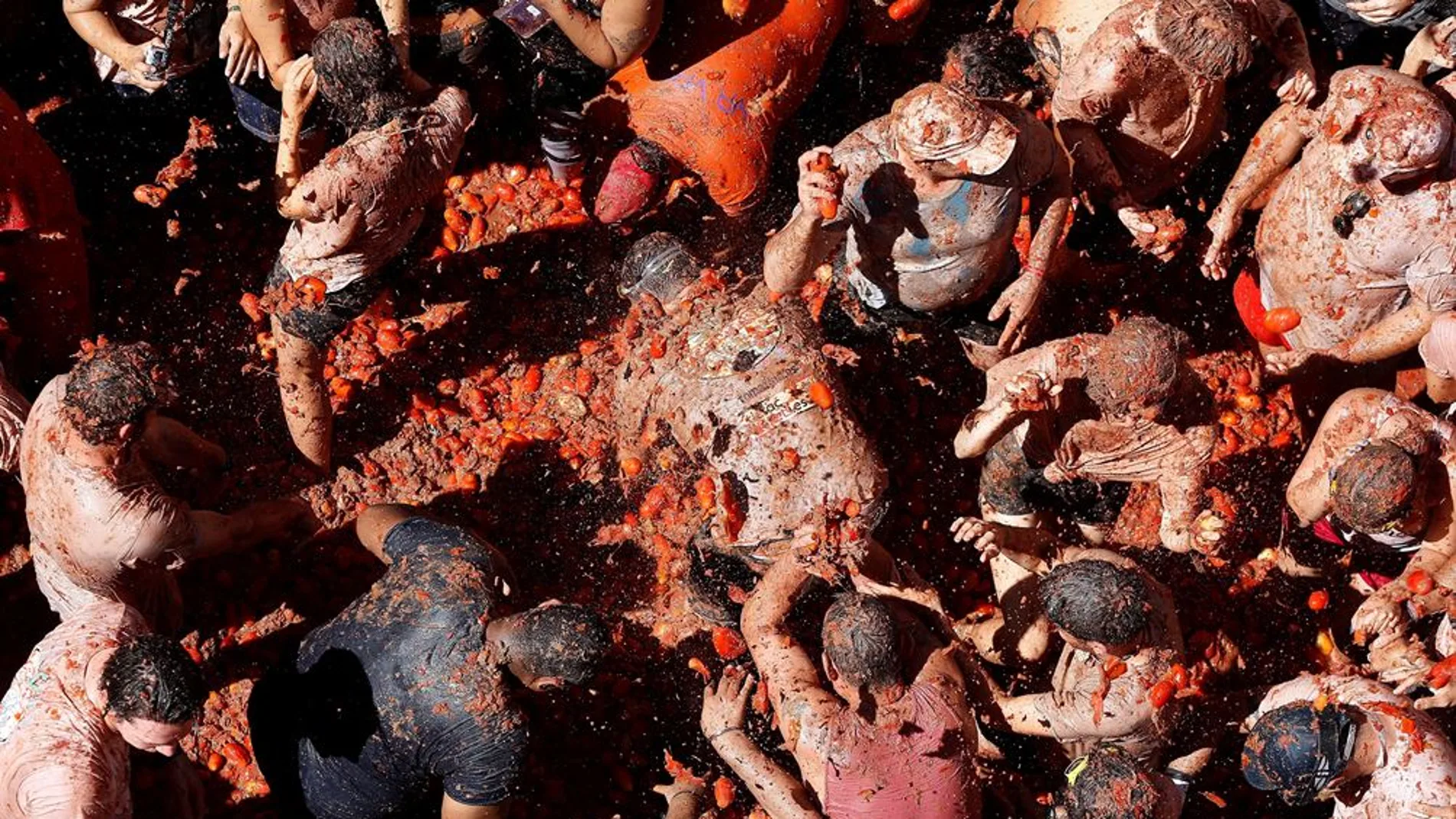 Imagen de la Tomatina de Buñol Imagen de la Tomatina de Buñol